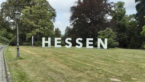 Die "HESSEN-Buchstaben" in Kronberg