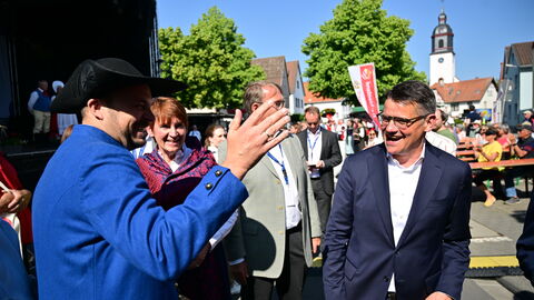 Ministerpräsident Boris Rhein hat den 60. Hessentag in Pfungstadt eröffnet. 