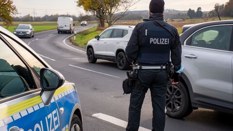 Kontrolle der Polizei
