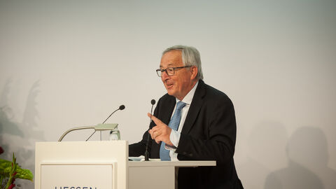 Jean-Claude Juncker hielt auch die Festrede beim Jahresempfang in Brüssel.